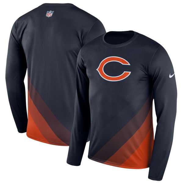 Chicago Bears Nike Navy Sideline Legend Prism Performance Long Sleeve T-Shirt,We sell and wholesale Chicago Bears Nike Navy Sideline Legend Prism Performance Long Sleeve T-Shirt on line form chian!